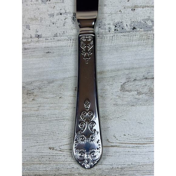 Wallace 18/10 Stainless - HOTEL LUX Pattern - 6 Dinner Knives - Picture 2 of 6